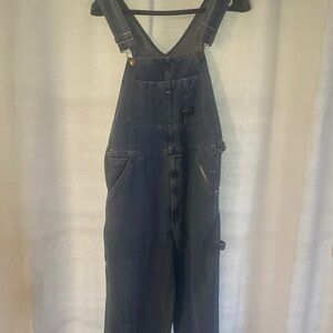 Vintage OshKosh Men's Blue Denim bib  Overalls